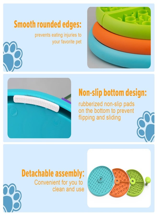 ATDOALL Slow Feeder Dog Bowl 3 Levels, Reduces Boredom and Anxiety, Non-Slip Interactive Puzzle Feeder, Suitable for Small/Medium/Larger Dogs - Image 5