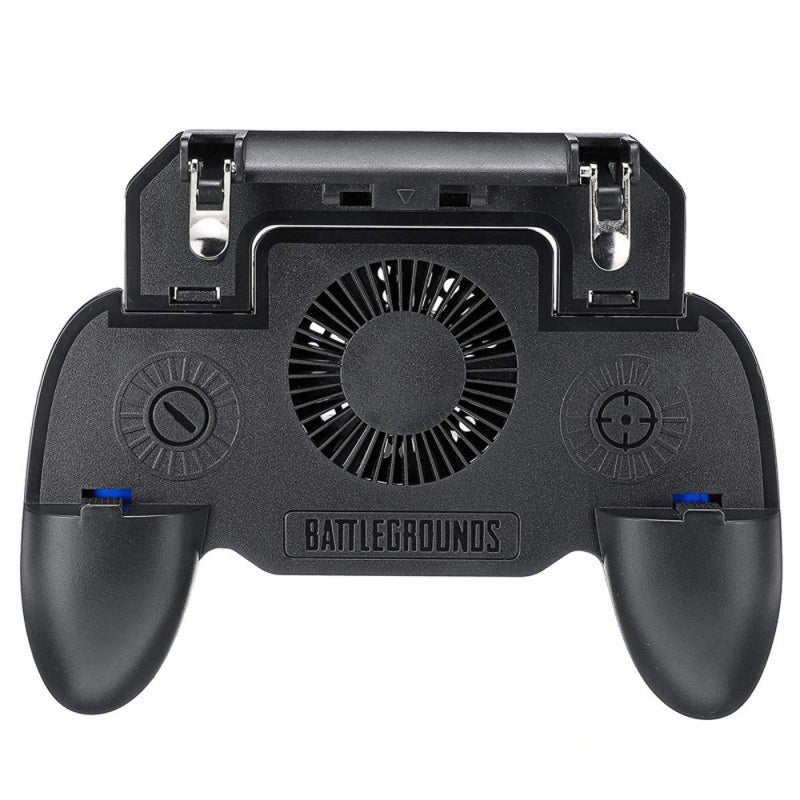Mobile Gaming Controller: Black ABS & Zinc Alloy - Screen-Free Design, Lightweight Portable Stretchable Adjustable, Physical Press Fire Trigger for Left Right Hand Mobile Gaming & Touchscreen Devices - Image 1