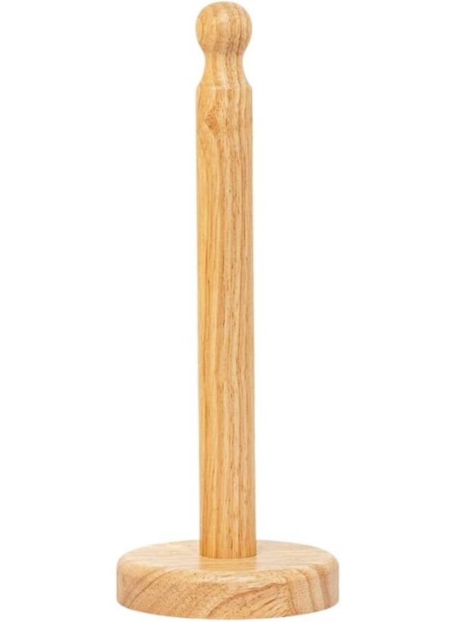 Wood Paper Towel Holder, Wooden Paper Towel Holder Countertop Standing Paper Towel Organizer Roll Dispenser for Kitchen Countertop & Dining Table  - Image 4
