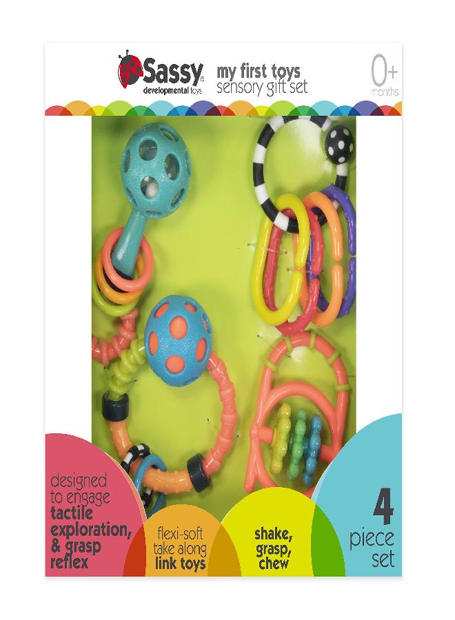 Sassy My First Toys Sensory Toy Gift Set for Ages 0+ Months - Image 1