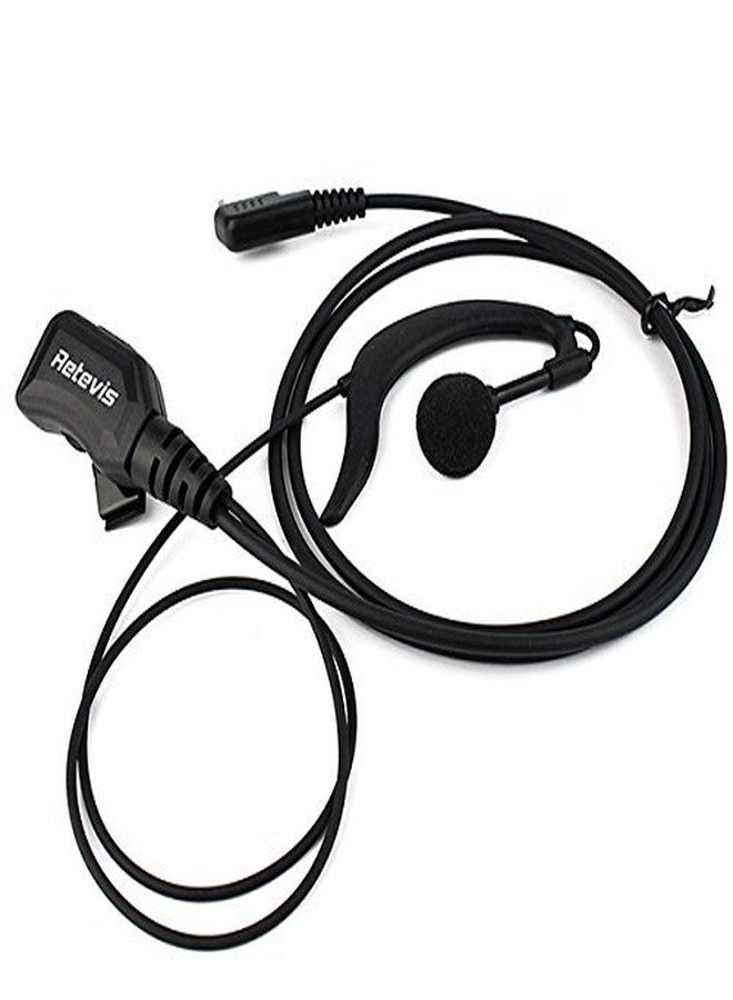 Retevis Retevis Earpiece with Mic 2 Pin Walike Talkie Earpiece Adjustable Volume Headset G Shape Earpiece Compatible Retevis H-777 RT22 RT21 H-777S Kenwood Baofeng UV-5R BF-F8HP BF-888S Arcshell AR-5( - Image 2