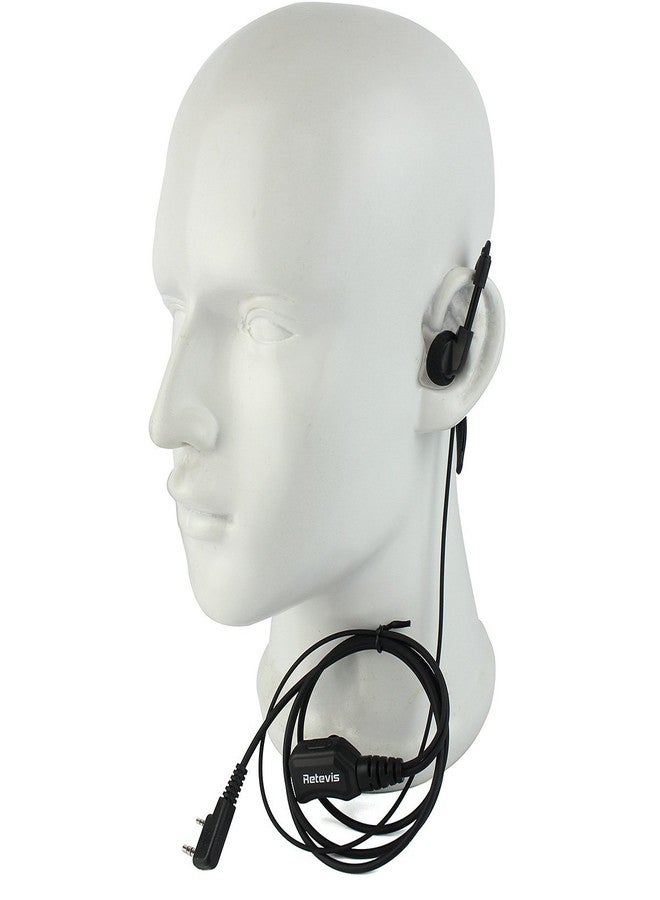 Retevis Retevis Earpiece with Mic 2 Pin Walike Talkie Earpiece Adjustable Volume Headset G Shape Earpiece Compatible Retevis H-777 RT22 RT21 H-777S Kenwood Baofeng UV-5R BF-F8HP BF-888S Arcshell AR-5( - Image 5