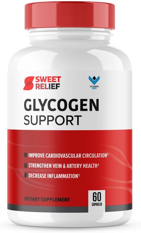 Vitamin Evo Sweet Relief Glycogen Support  SweetRelief Blood Vessel Cleaner Sweet Relief Capsules Advanced Formula Glyco Optimizer Sweet Relief Reviews 60 Capsules 1 Month Supply - Image 1