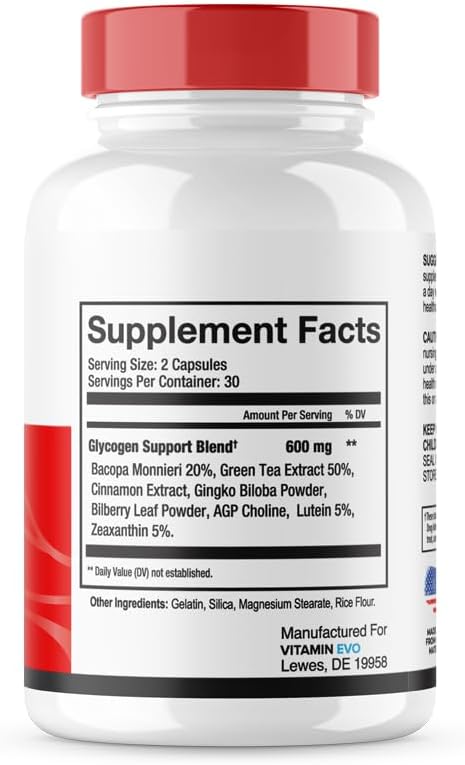 Vitamin Evo Sweet Relief Glycogen Support  SweetRelief Blood Vessel Cleaner Sweet Relief Capsules Advanced Formula Glyco Optimizer Sweet Relief Reviews 60 Capsules 1 Month Supply - Image 2