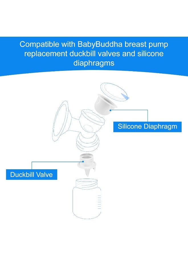 lasuroa 6pcs Breast Pump Replacement Parts for Babybuddha - Image 2