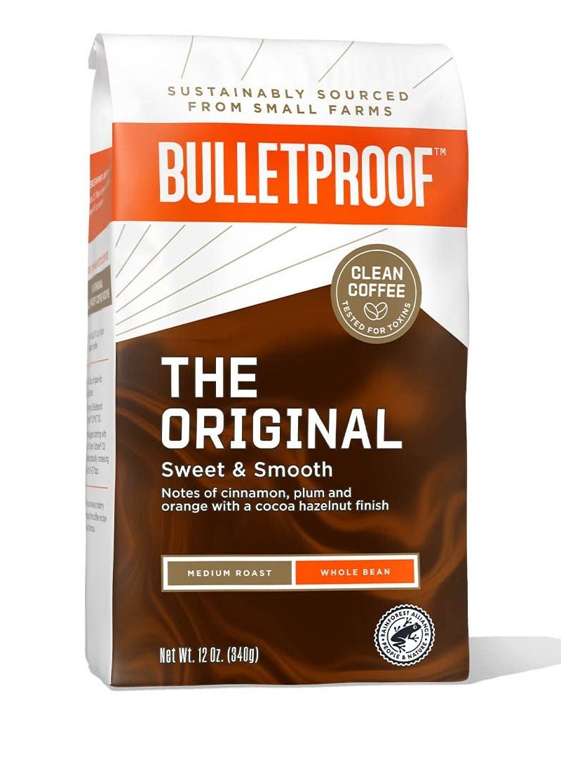 Bulletproof He Original Whole Bean Coffee Medium Roast 12 Oz Bulletproof Keto Friendly 100% Arabica Coffee