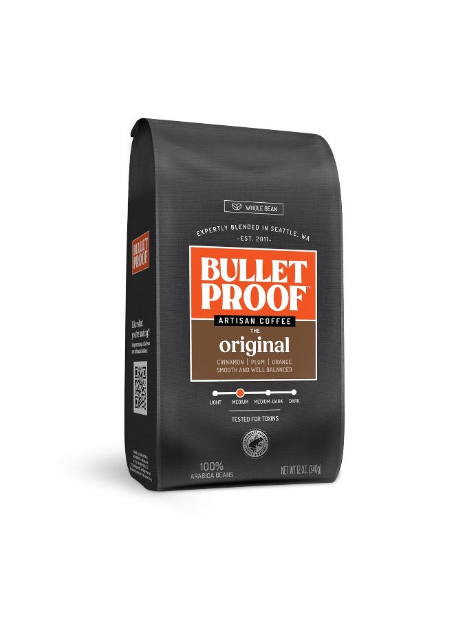 Bulletproof He Original Whole Bean Coffee Medium Roast 12 Oz Bulletproof Keto Friendly 100% Arabica Coffee - Image 1