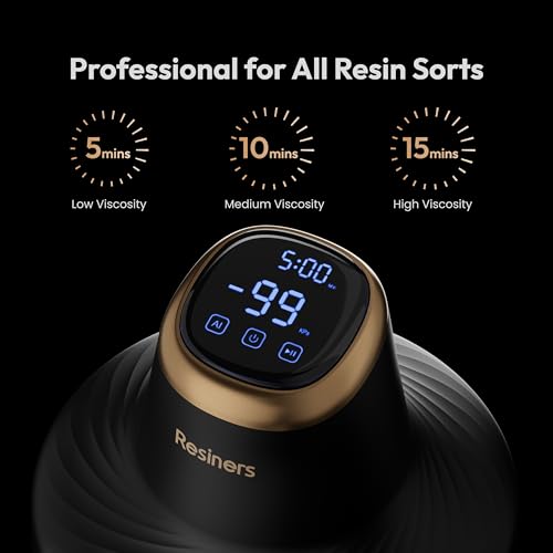 Resiners Resin Bubble Remover Airless Pro, 3 Min Remove 99.99% Bubbles, 99kPa Vacuum Chamber (20L/min), 3.2L Big Capacity for All Epoxy,UV Resin,Silicone,Art Crafts,Jewelry Making (Patented) - Image 5