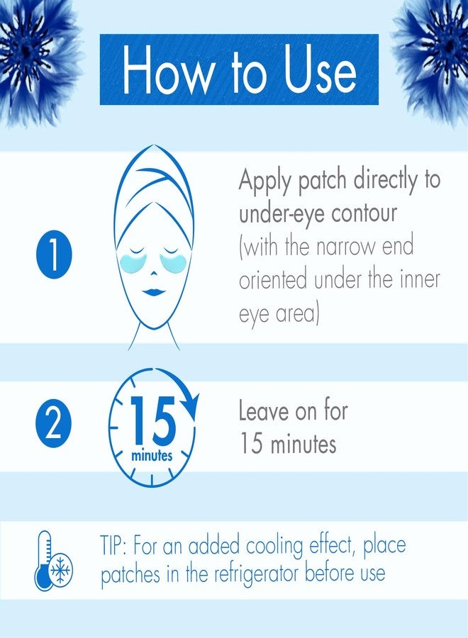 Klorane لوراين لاصقات العين المهدئة والمريحة مع زهرة الذرة وحمض الهيالورونيك، 7 قطع - Image 4