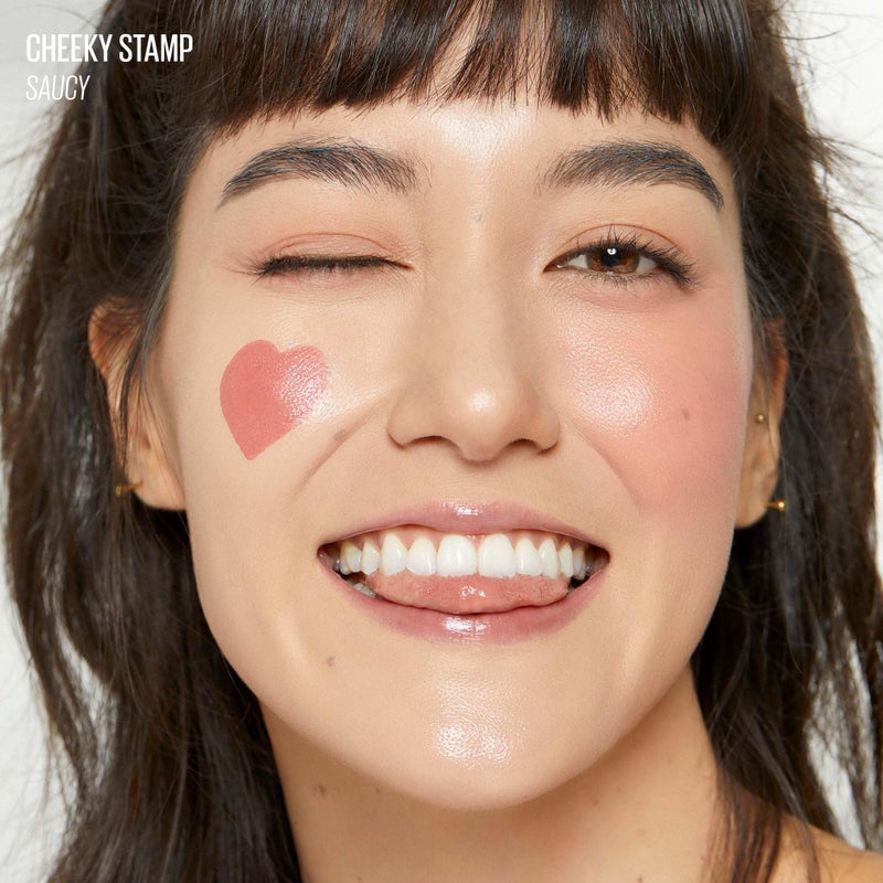 KAJA Blusher - Cheeky Stamp 02 Saucy | Buildable & Blendable Shade with Heart-shaped Applicator, Sunkissed Finish, Travel size, Hygienic, Suitable for Beginners, Portable, Korean Makeup, 0.17 Oz - Image 4