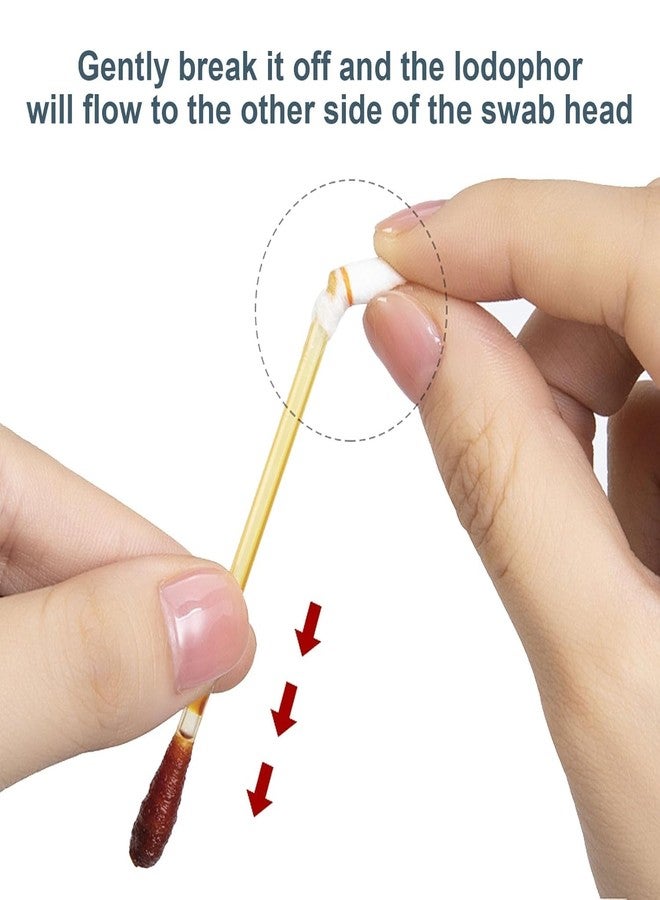 Elvana Lodine Swab 50 Pieces | Sterile Iodine Cotton Applicators for Wound Care, Minor Cuts, Burns & Infection Prevention | First Aid Essentials - Image 3