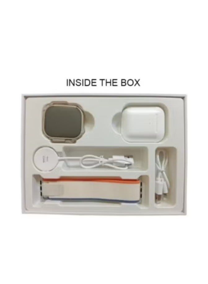 JAJEEK Smart Duo Smart Watch with AMOLED Display, Bluetooth Earphone & Wireless Charger – All-in-One Smartwear for Health Monitoring, Connectivity, and Convenience – Fitness Tracker, Sleep Monitoring, Music & Call Control - Image 3