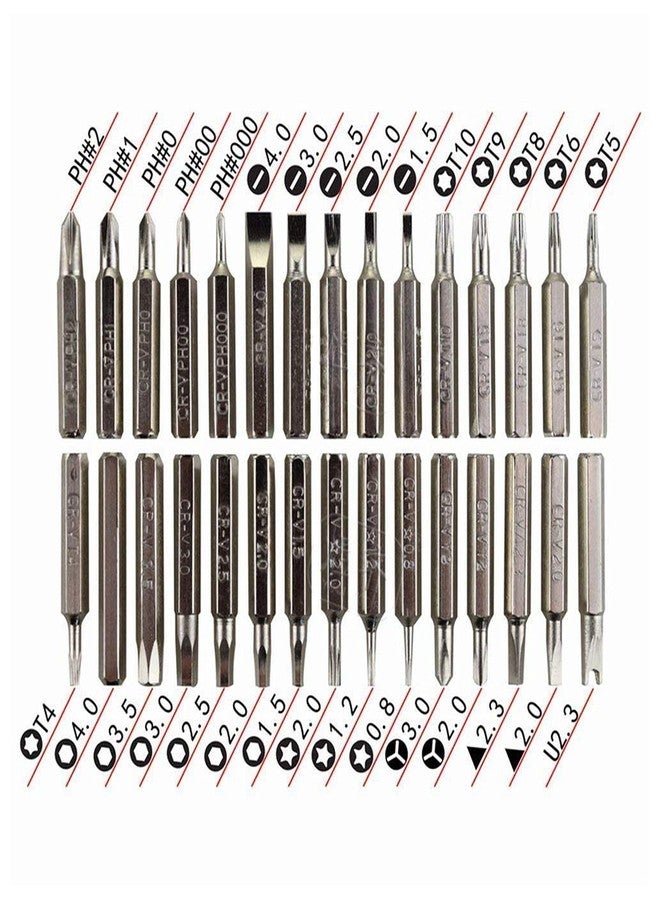 REXOTEX 32-In-1 Mini Precision Screwdriver Bits Set with Magnetic Flexible Extension Rod, Screwdriver Set For Mobile, Laptop, Camera/Multipurpose Application, 1 Piece (Random Color) - Image 2