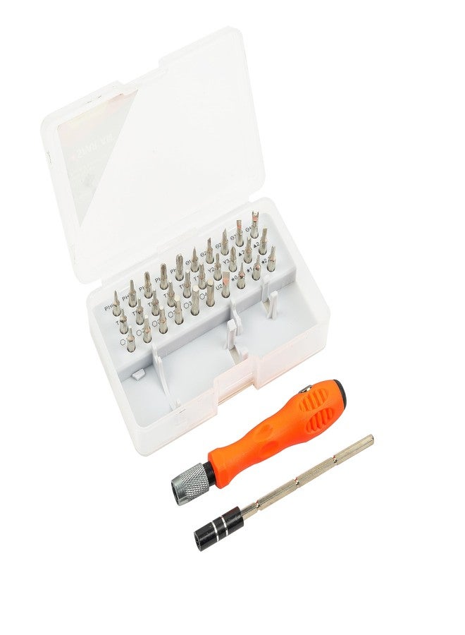 REXOTEX 32-In-1 Mini Precision Screwdriver Bits Set with Magnetic Flexible Extension Rod, Screwdriver Set For Mobile, Laptop, Camera/Multipurpose Application, 1 Piece (Random Color) - Image 1