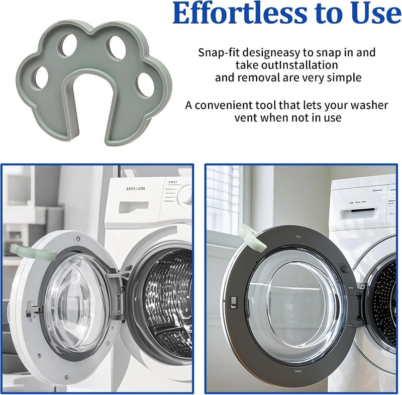 GnoTis Washing Machine Door Prop Open-2 pcs white - Image 5