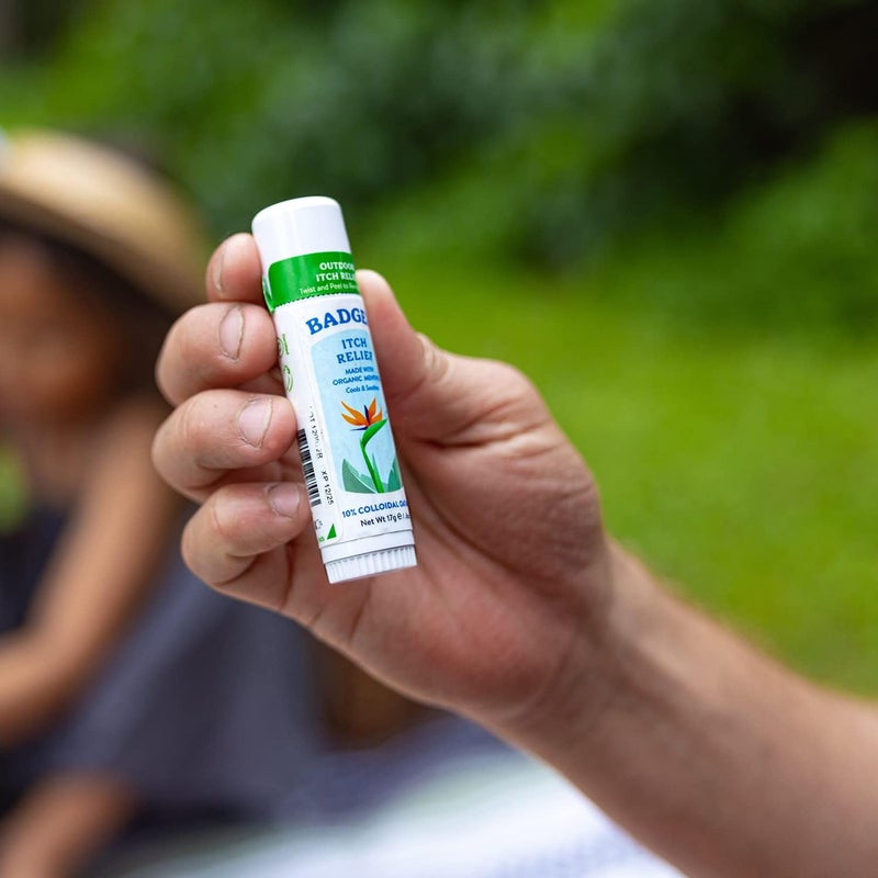 Badger Bug Bite Itch Relief Stick, Natural & Organic Anti Itch Cream for Bug Bites, Rashes & Poison Ivy, Fast Itchy Skin Relief After Bite, Works Great, Smells Great, Easy to Use, .6 oz - Image 3