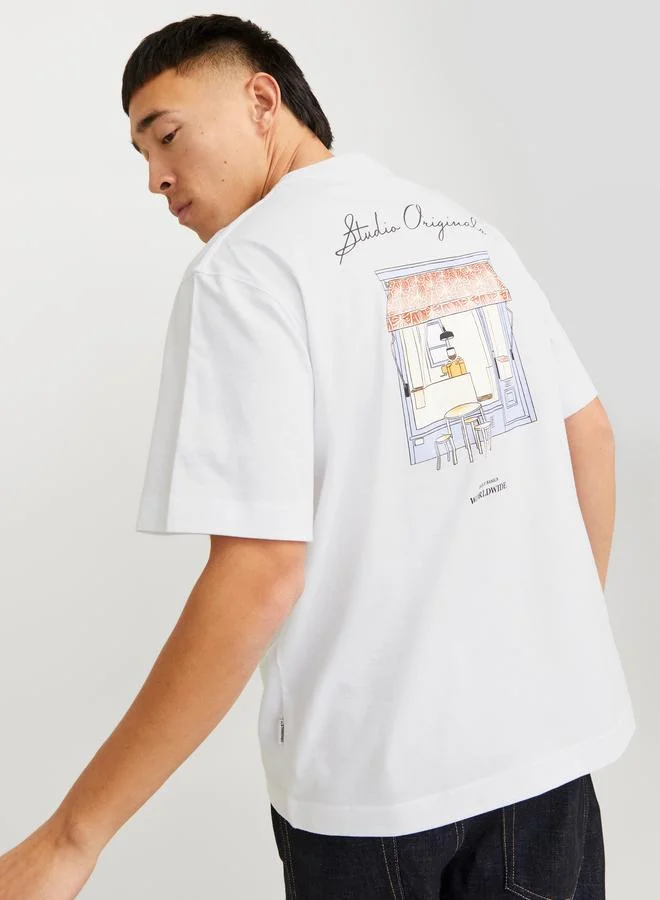 JACK & JONES Jack & Jones Graphic Print Crew Neck T-Shirt