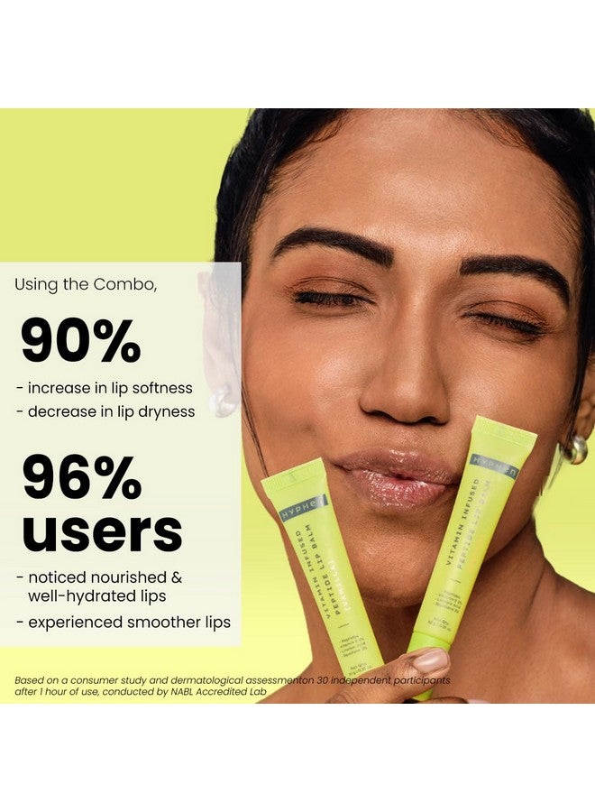 هايفن مجموعة العناية بالشفاه الجافة والمتشققة | بلسم الشفاه بالفانيليا، بلسم الشفاه بالخوخ، واقي الشفاه بعامل حماية من أشعة الشمس 30، عبوة اقتصادية من 3 قطع | بلسم الشفاه المرطب للرجال والنساء - Image 5