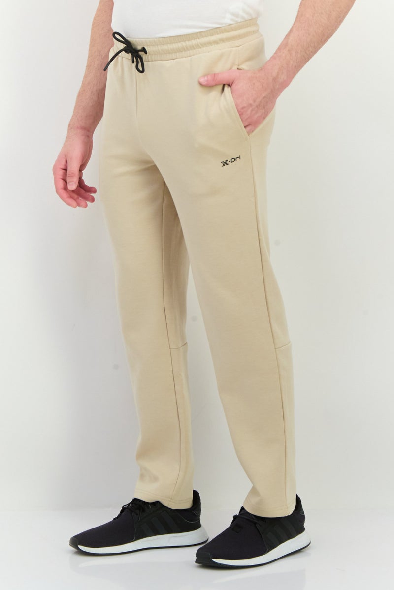 RBX Men Sportswear Fit Running Sweatpants, Beige  - Image 2