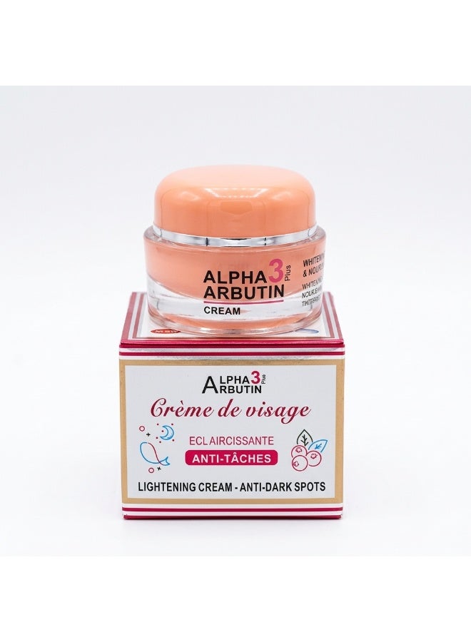 3 Plus+ Crème de Visage Lightening Cream - Whitening & Anti-Dark Spot Face Cream 20g