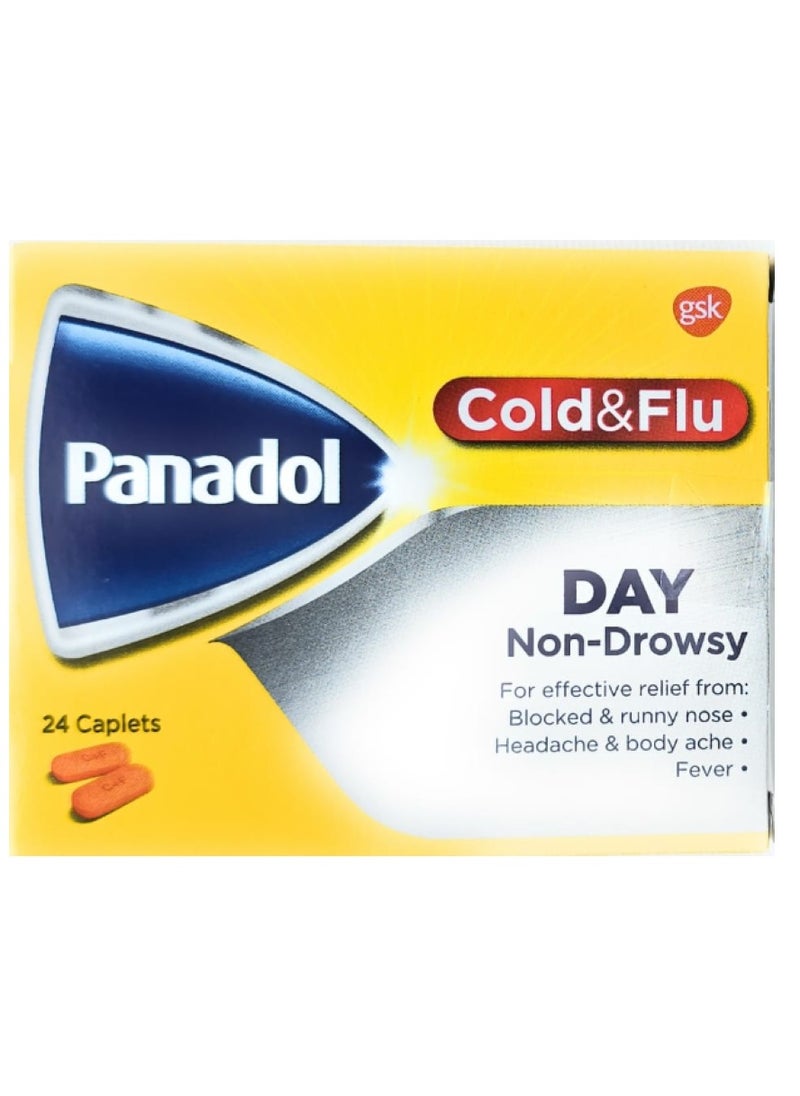 Panadol Panadol Cold and Flu All In One Tablets 24's  - Image 1