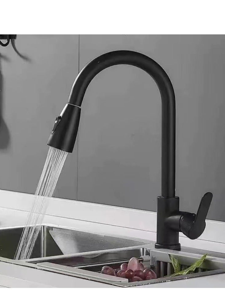 Pull Out Kitchen Faucet Black 43.2cm  - Image 4