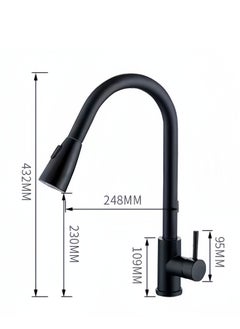 Generic Pull Out Kitchen Faucet Black 43.2cm  - Image 2