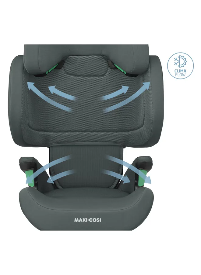 Maxi-Cosi RodiFix R i-Size Infant Car Seat, G-CELL Side Impact Protection, High Back Booster, ClimaFlow Temperature Control, 3.5 Months To 12 Years, Authentic Graphite, 2 Year Warranty