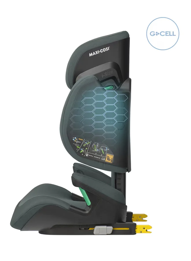Maxi-Cosi RodiFix R i-Size Infant Car Seat, G-CELL Side Impact Protection, High Back Booster, ClimaFlow Temperature Control, 3.5 Months To 12 Years, Authentic Graphite, 2 Year Warranty