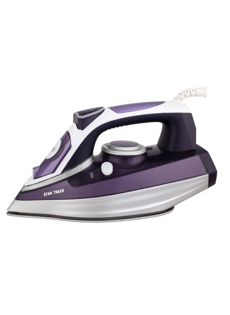 STAR TRACK STAR TRACK Steam Iron, 3000W, Double Ceramic Soleplate, Auto Shutoff, Anti Drip, Self Clean, Steam Burst, 7 Modes Customizable Ironing  - Image 4