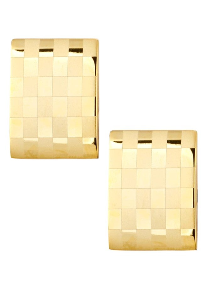 Peora Gold Plated Cufflinks Set Stylish Accessories for Men & Boys Wedding Business Gift (PX9CL102G) - Image 2