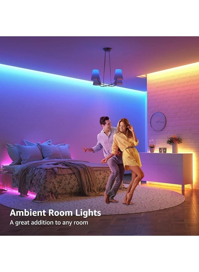 Lepro LED Strip Lights 15M (2x7.5M), RGB Colour Changing LED Strip with 44-Key Remote and 12V Power Plug, Stick-on LED Lights for Bedroom Home Decoration (450 Bright 5050 LED) - Image 4