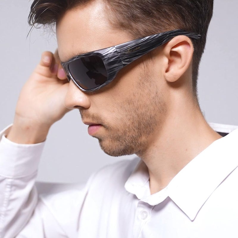 OhO sunshine OhO 128GB Camera Glasses,24M Resolution H.265 1080P Smart Glasses with UV400 Sunglasses Lens for Outdoor Sport,Unisex - Image 2