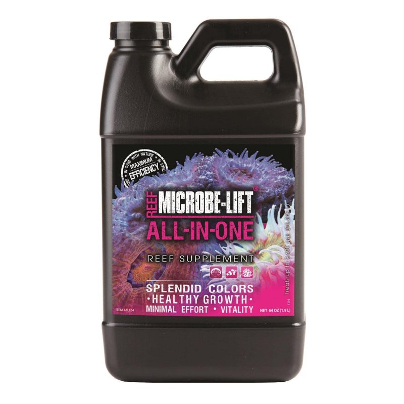 Microbe Lift MICROBE-LIFT All-in-One Master Reef Supplement for Reef Environment Maintenance and Healthy Growth of Fish Tank Plants, 64oz - Image 2