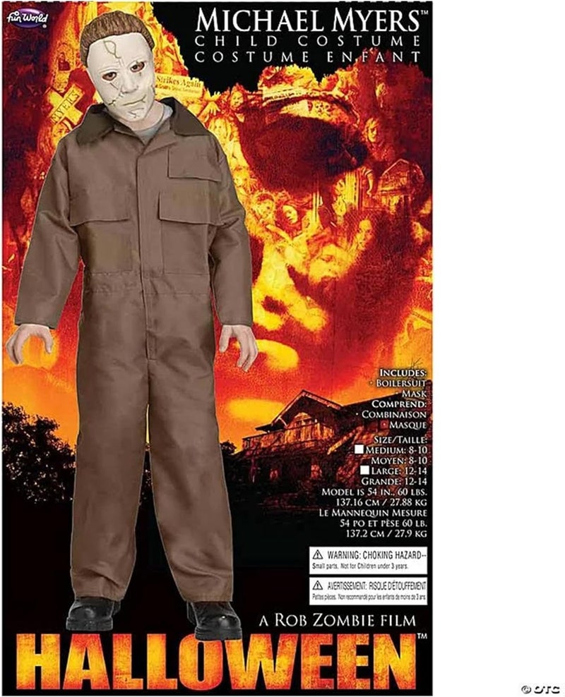 Funworld Halloween Michael Myers Child Costume and Memory-Flex Mask | Large 12/14 - Image 3