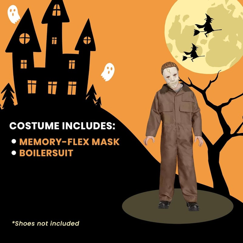 Funworld Halloween Michael Myers Child Costume and Memory-Flex Mask | Large 12/14 - Image 4