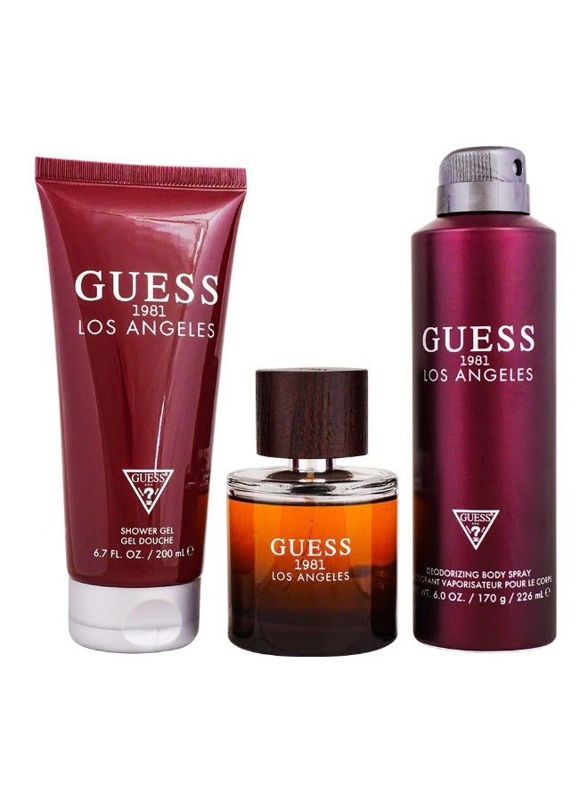 جس مجموعة هدايا رجالية من لوس أنجلوس، مكونة من 3 قطع، موديل 1981 - Image 1