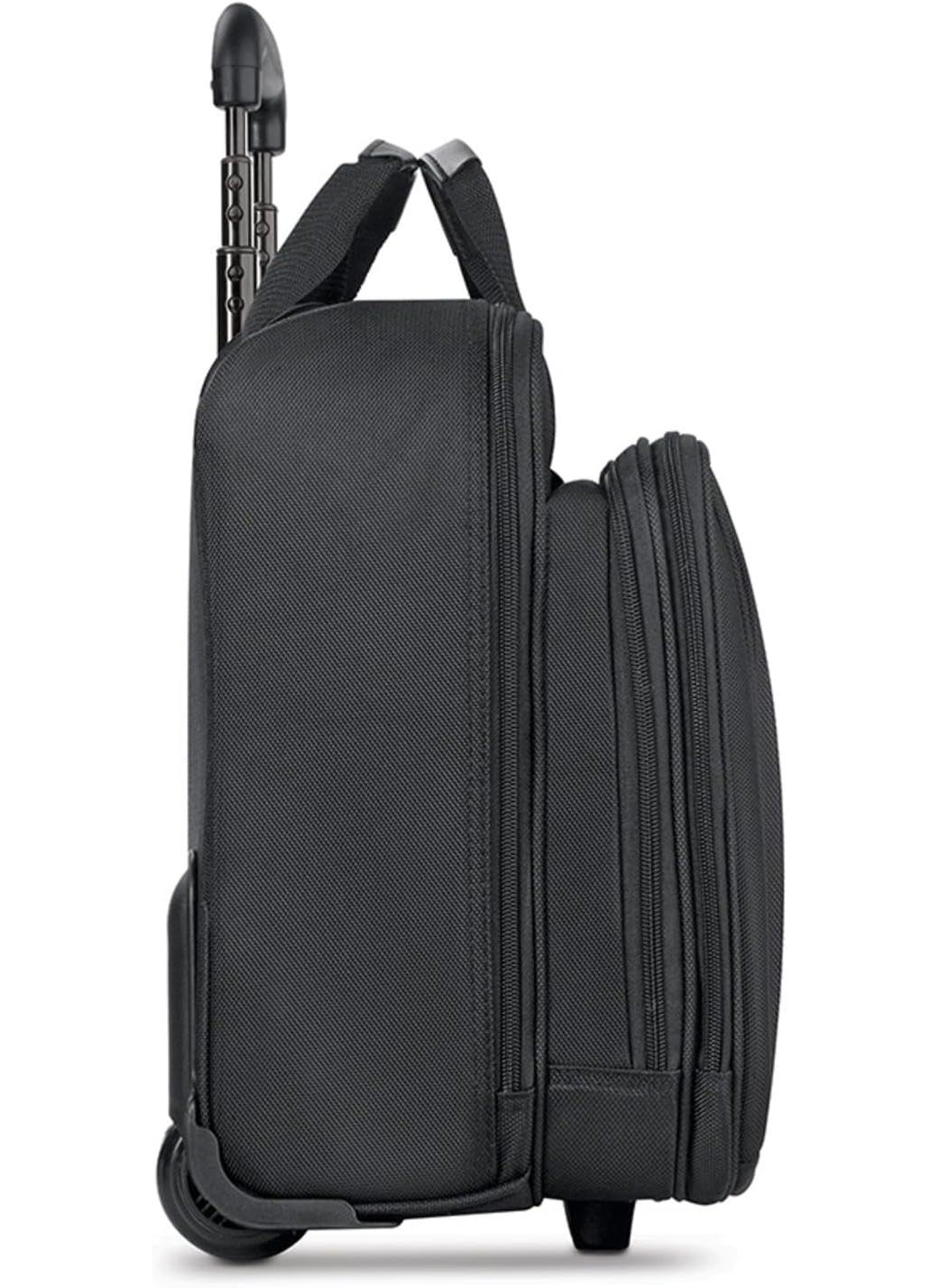 Solo Solo New York Bryant Rolling Laptop Bag with WheelsFits Up to 173Inch LaptopTravel Friendly Wheeled Briefcase for Women and Men with Telescoping Handle Black 14 x 168 x 5 PT1364  - Image 4