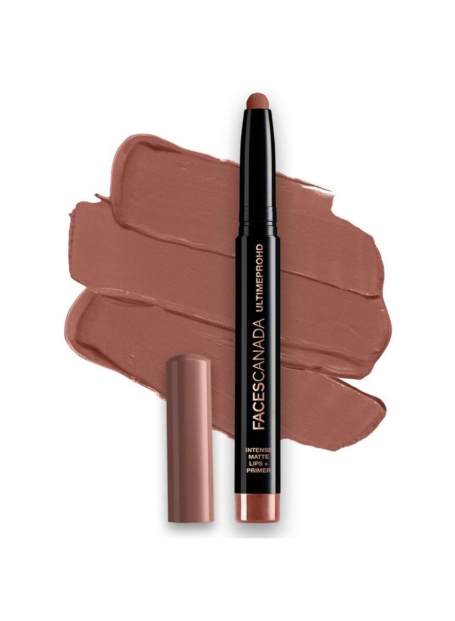 Facescanada Faces Canada Ultime Pro Hd Intense Matte Lips + Primer - Espresso 03, 1.4G | 9Hr Long Stay | Primer Infused For Flawless Hd Matte Finish | Intense Color Lightweight Silky Smooth Cream Application  - Image 1
