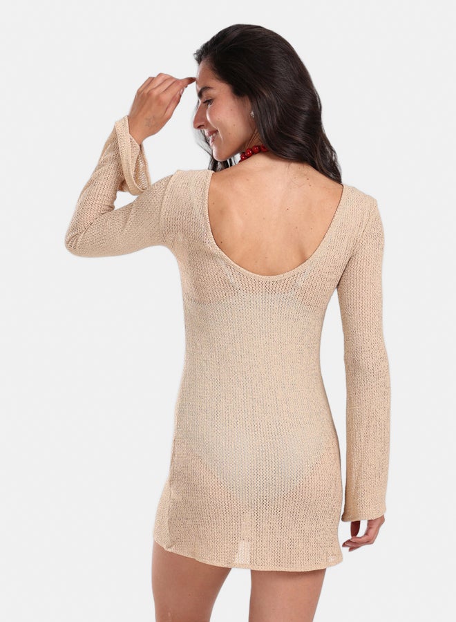 Carina Knitted Short Beach Dress - Image 2