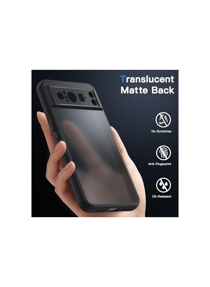JETech Matte Case for Google Pixel 8 Pro 6.7-Inch 2023, Frosted Translucent Back Protective Slim Phone Cover, Anti-Fingerprints (Obsidian) - Image 5