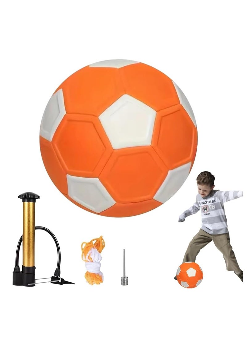 Curve Soccer Ball, 20cm Curve Ball Football, Swerve Toy for Indoor/Outdoor, Size 4 Soccer Ball for Boys and Girls Training & Game Kick, Suitable for Outdoor & Indoor Matches - Image 1