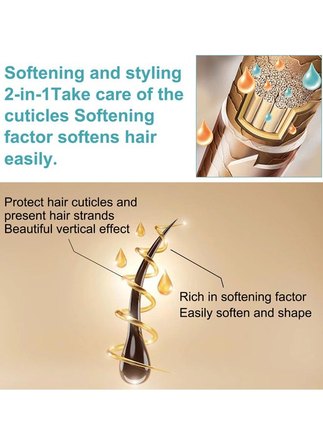 EELHOE New Upgrade Protein Correcting Hair Straightening Cream 60ml,Silk & Gloss Hair Straightening Cream, Nourishing Fast Smoothing Collagen Hair Straightener Cream for All Hair Types - Image 4