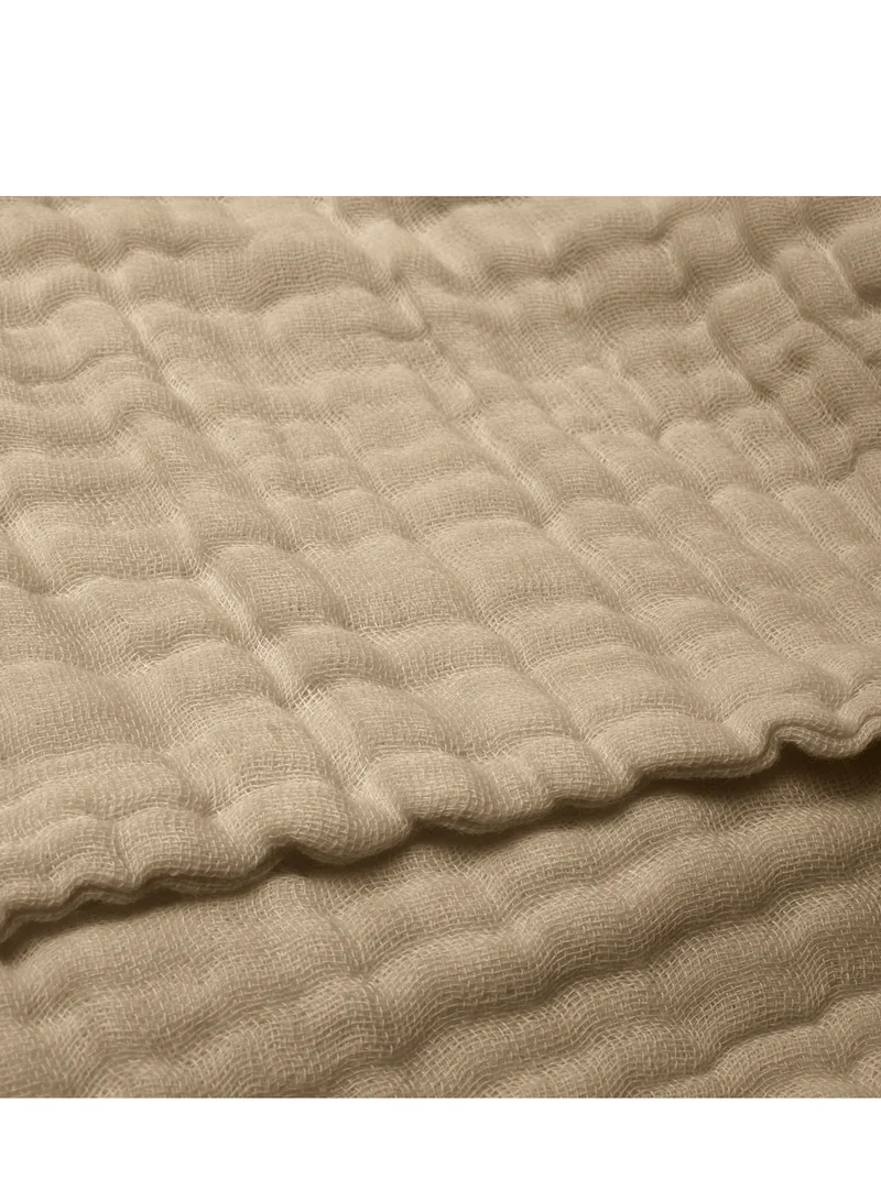 أنفي بيبي مجموعة من  مناشف حمام موسلين عضوية بطبقات  - بيجأبيضأبيض