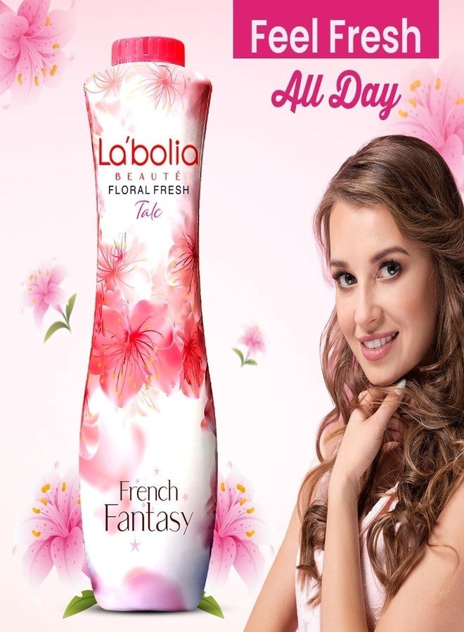 Labolia Floral Fresh Talc, French Fantasy, Talcum Powder (400 gm) with Roses Extracts (pack of 1) - Image 5