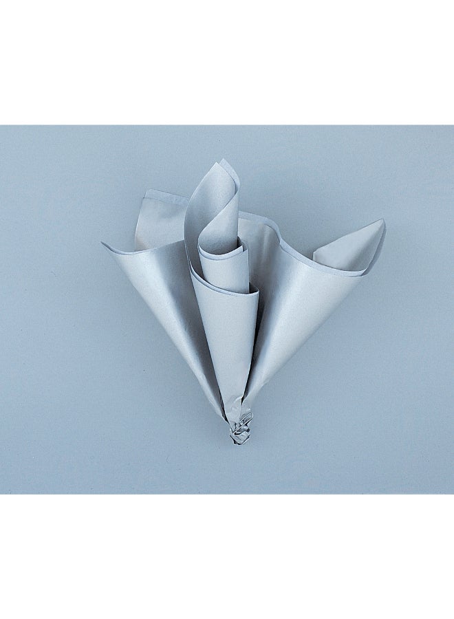 Unique 5 Metallic Silver Tissue Sheets