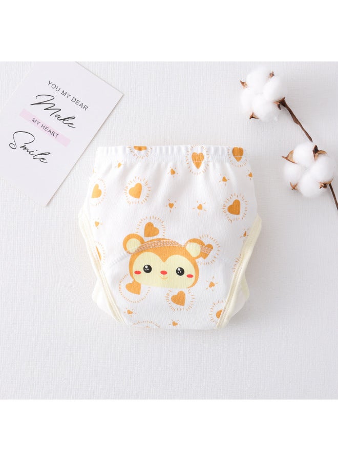 Korean-style Cartoon Wing Protection Baby Gauze Diapers Waterproof Diaper Cotton Diaper Pocket Baby Learning Pants -up Pants