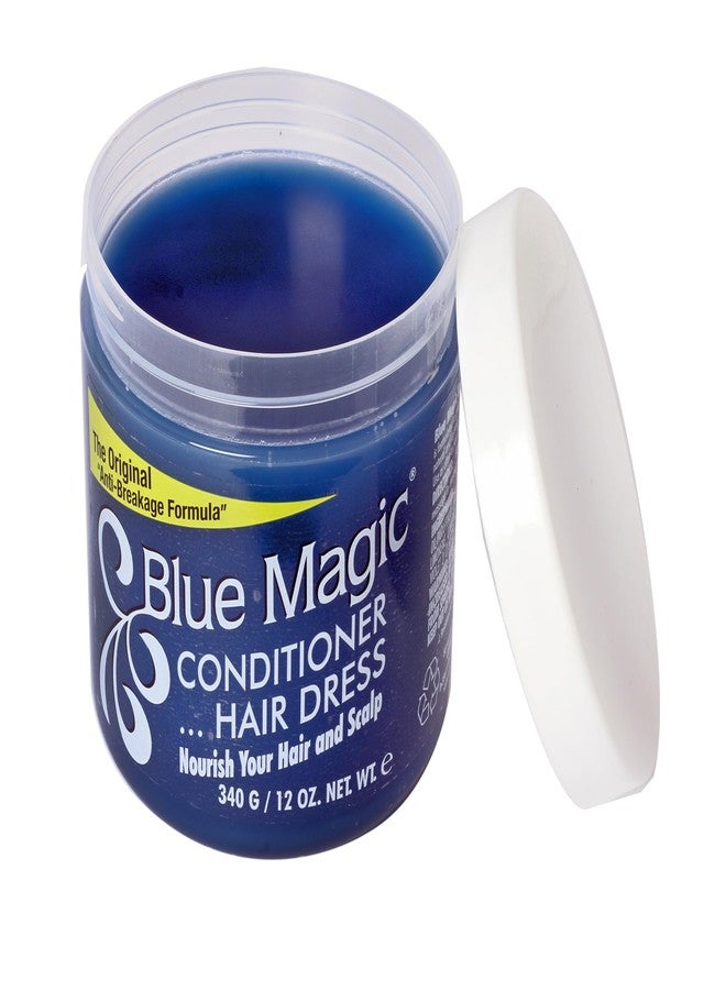 "BLUE MAGIC" (USA Brand) CONDITIONER (Navy Blue colour) ...HAIR DRESS - NOURISH YOUR HAIR AND SCALP. ANTI BREAKAGE FORMULA, 340g. Limited Stocks. Only few left. (Blue) - Image 3
