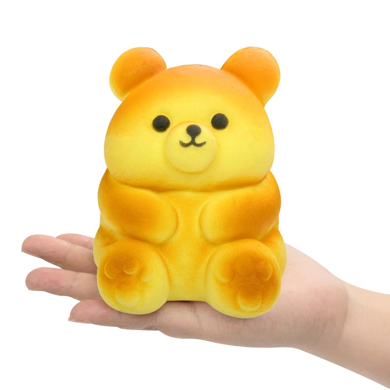 Funnysquee لطيف الدب Squishies لعبة سوبر لينة بطيئة ارتفاع الحيوان الدببة الخبز هدية عيد ميلاد للأطفال Kawaii الإجهاد الإغاثة الضغط لعبة (خبز الدب لطيف) - Image 4