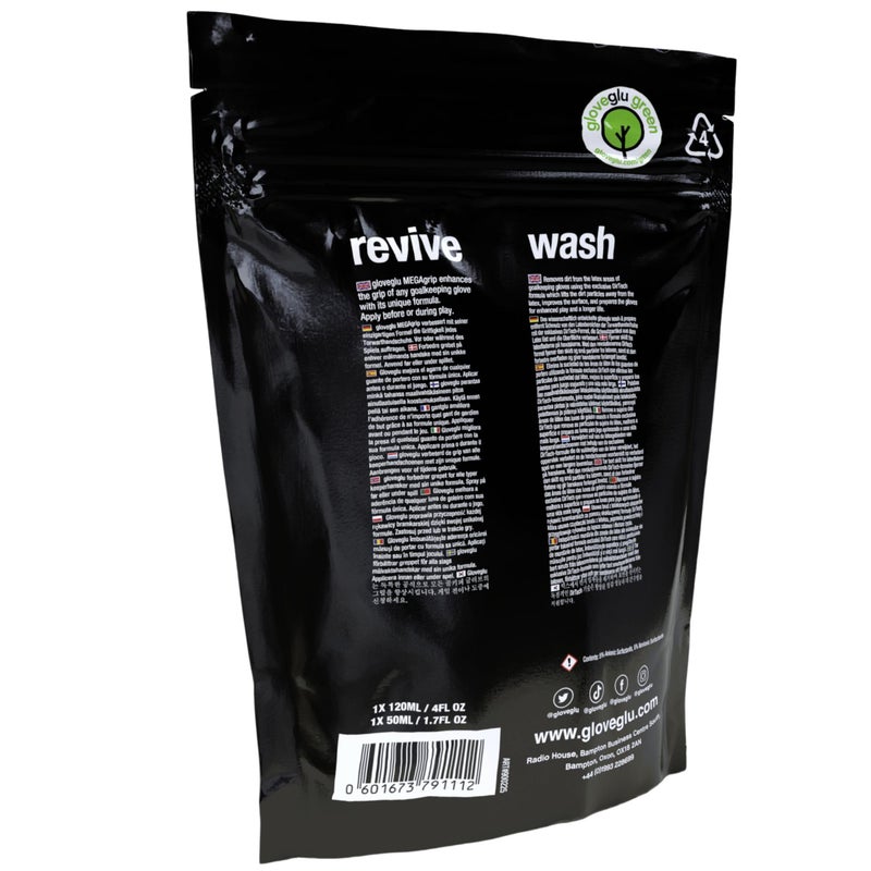 gloveglu حزمة رذاذ قفازات حارس المرمى من جلوف غلو: تحتوي على رذاذ قبضة حارس المرمى 120 مل MEGAgrip و 50 مل غسيل متميز لتحضير القفاز - Image 2